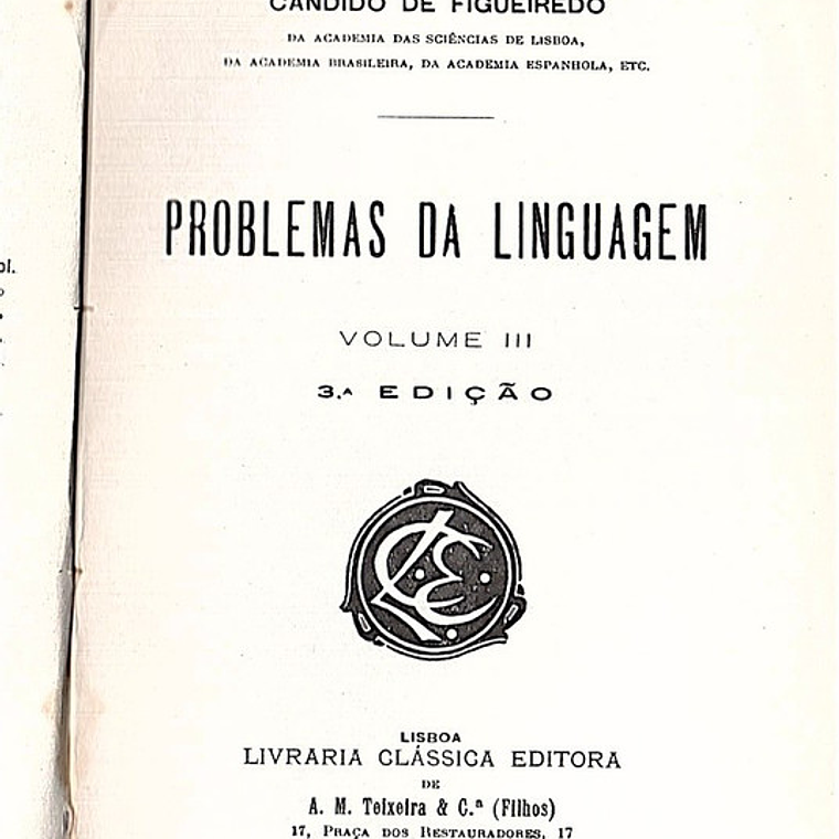 Problemas da linguagem (Volume 3) 1