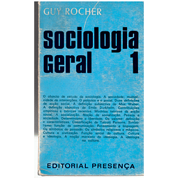 Sociologia geral - Volume 1