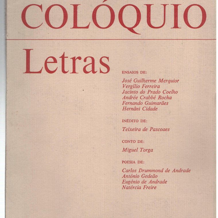Colóquio letras volume 001 1