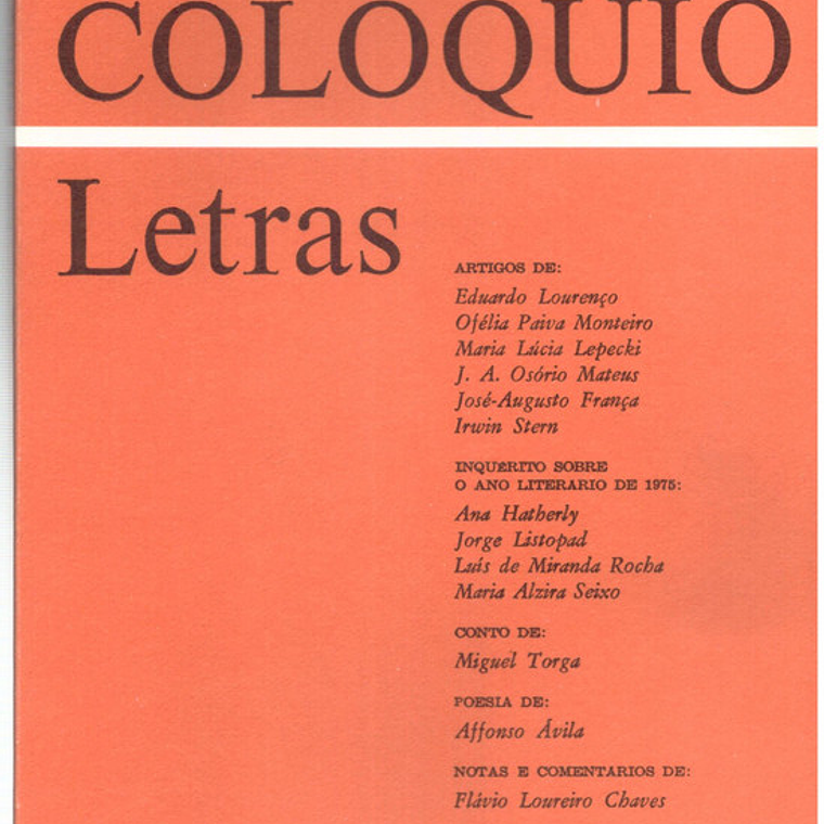 Colóquio letras volume 030 1
