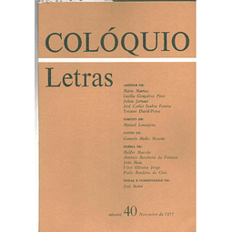Colóquio letras volume 040