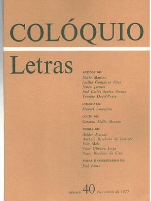 Colóquio letras volume 040