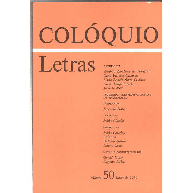 Colóquio letras volume 050