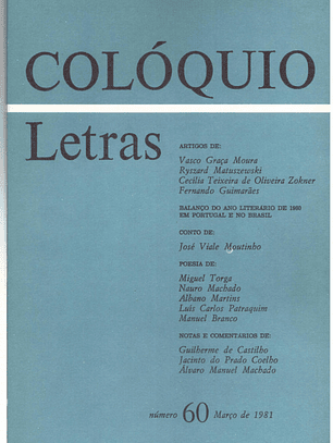 Colóquio letras volume 060