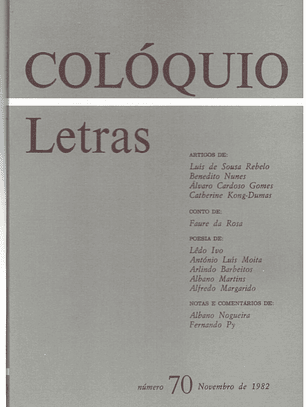 Colóquio letras volume 070