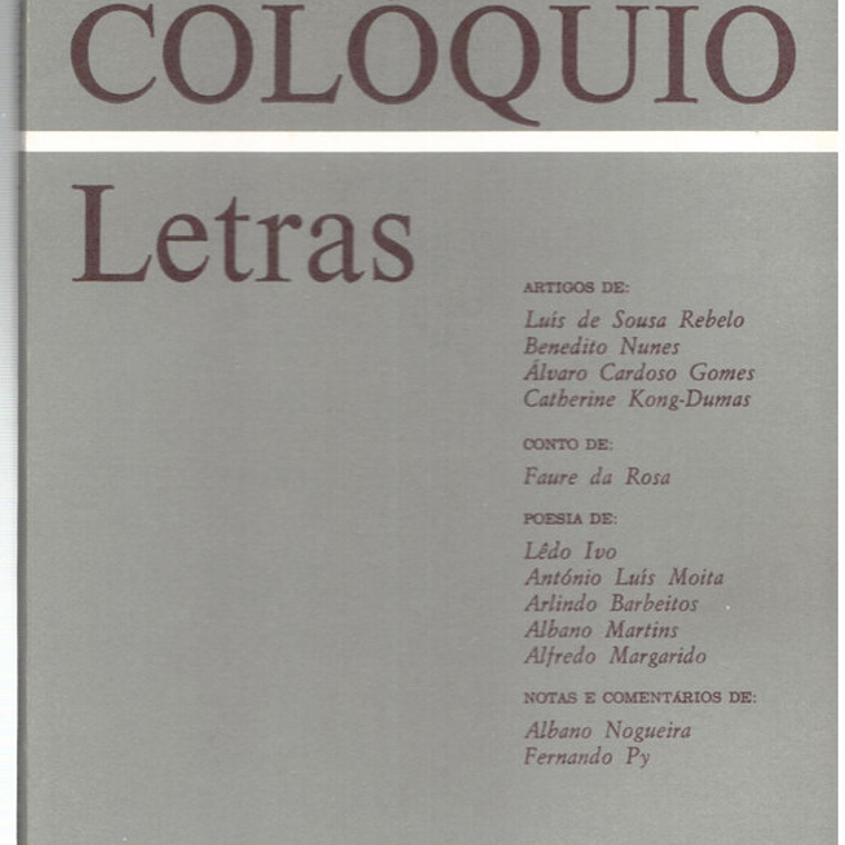 Colóquio letras volume 070 1