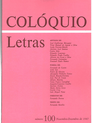 Colóquio letras volume 100
