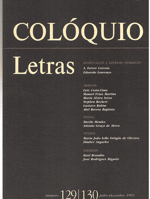 Colóquio letras volume 130