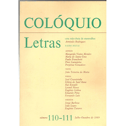 Colóquio letras volume 110