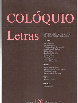 Colóquio letras volume 120