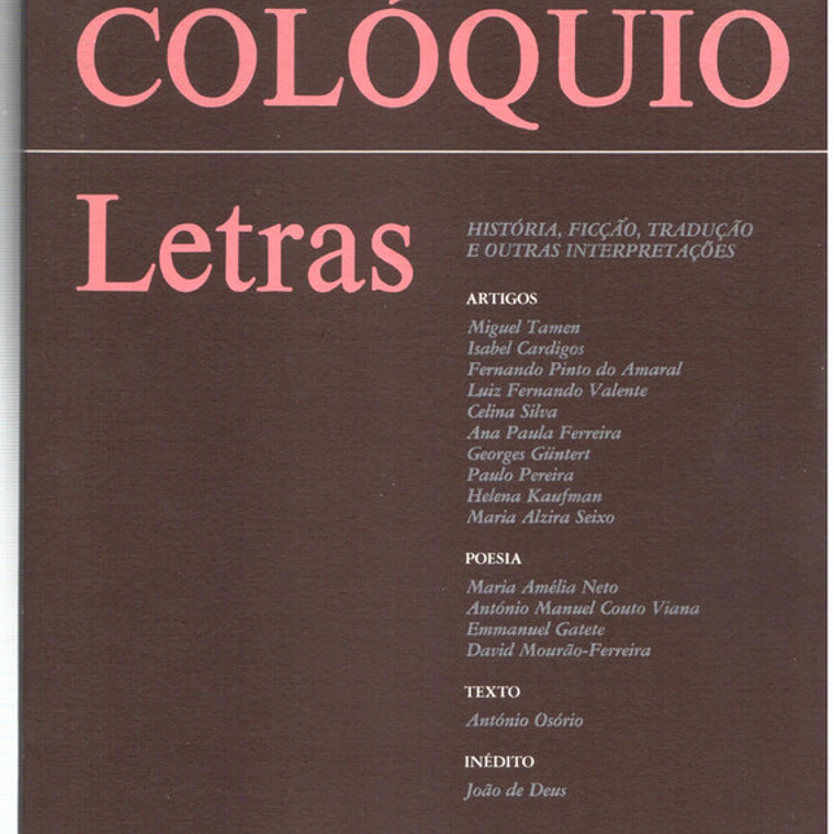 Colóquio letras volume 120 1