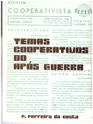 Temas cooperativos do após guerra