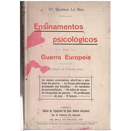 Ensinamentos psicológicos da guerra Europeia