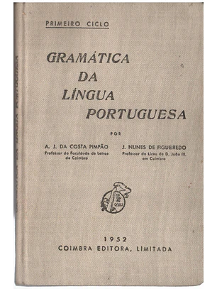 Gramática da língua portuguesa primeiro ciclo