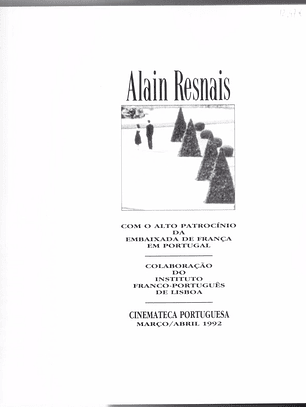 Alain Resnais Com alto Patrocínio da embaixada de França em Portugal