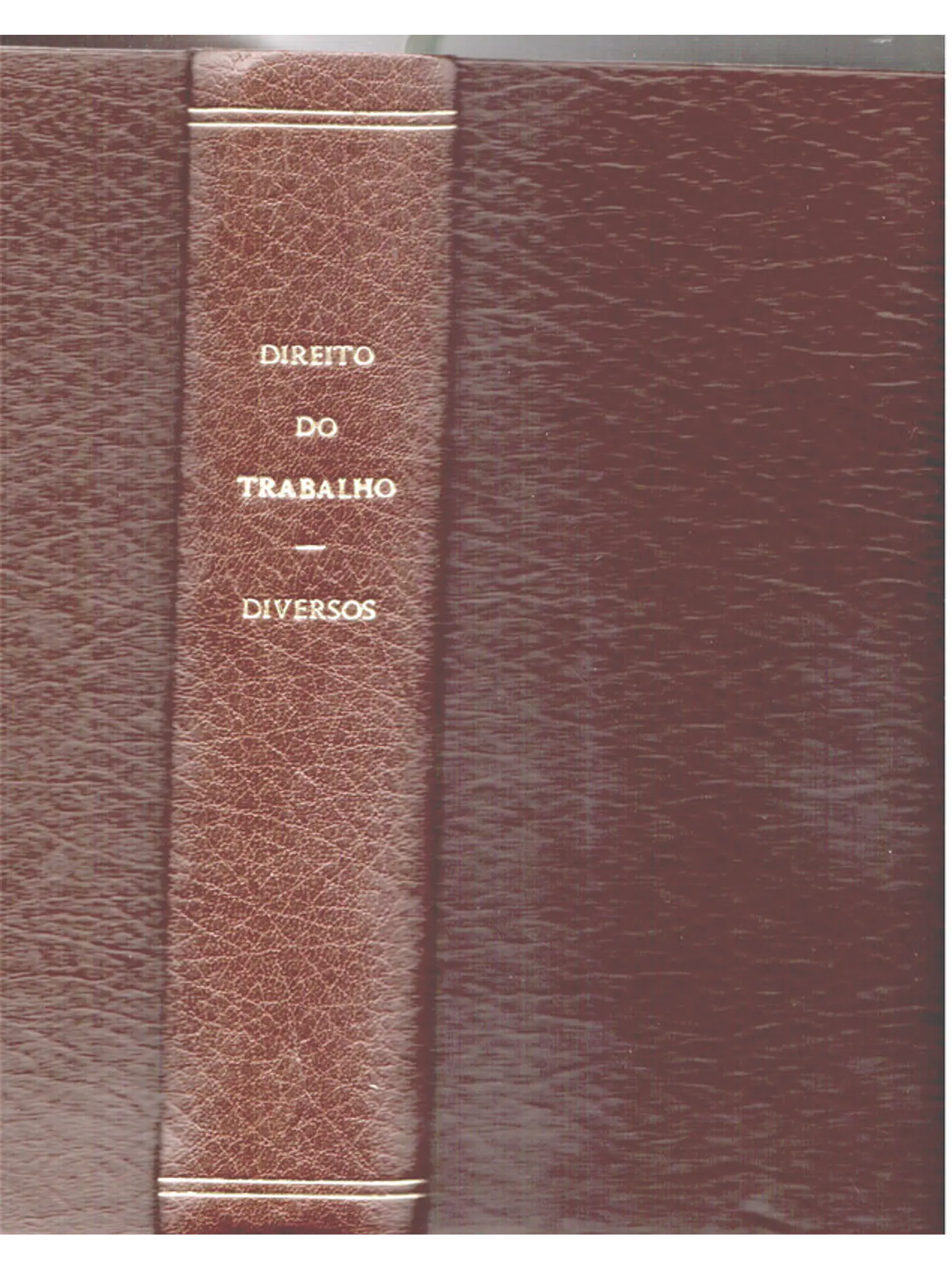 Encadernação composta por 6 livros sobre: Direito do trabalho, a empresa e o empregador 1