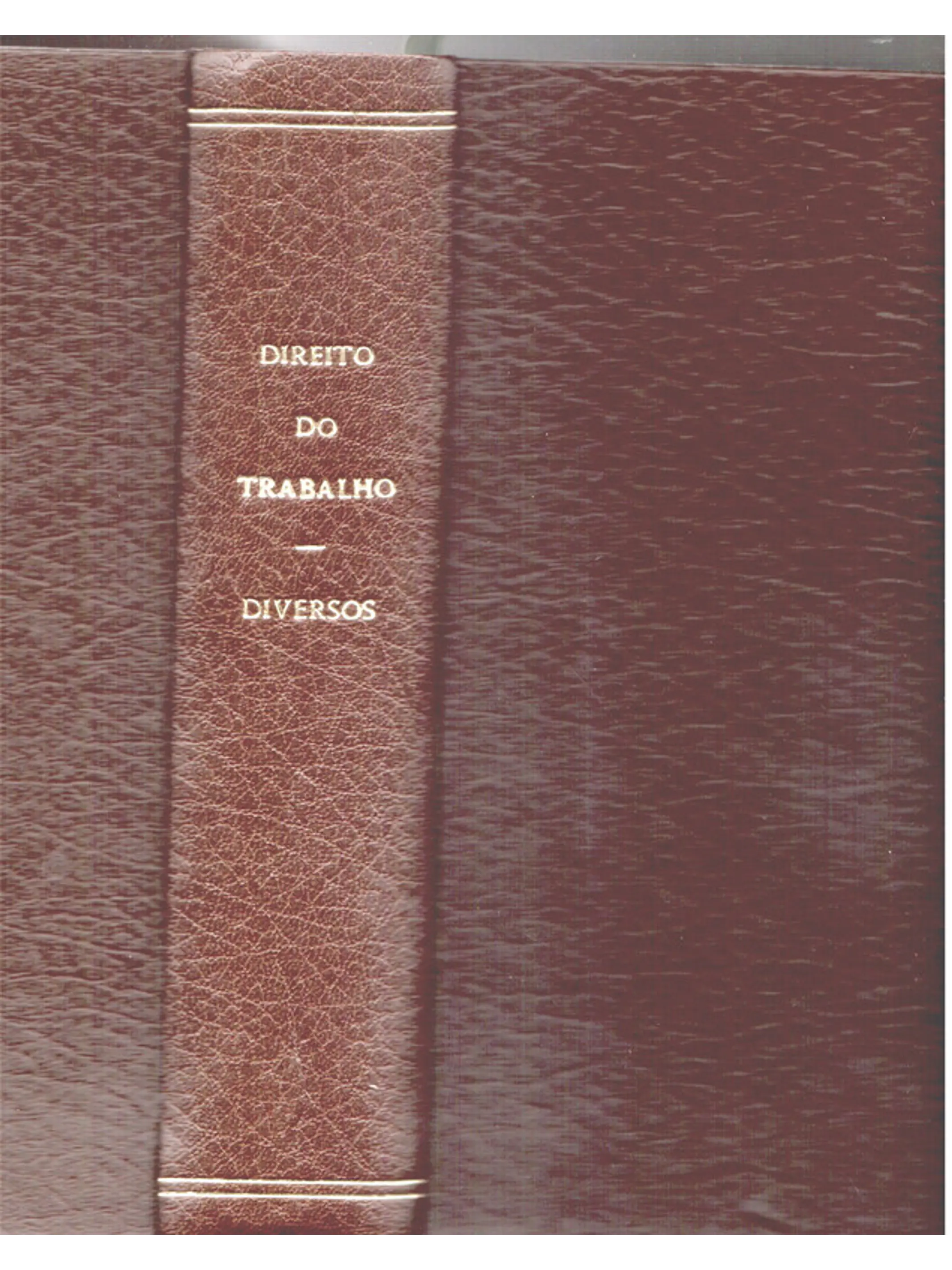 Encadernação composta por 6 livros sobre: Direito do trabalho, a empresa e o empregador 1
