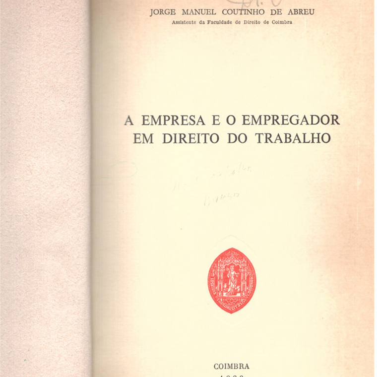 Direito do trabalho - A empresa e o empregador 1