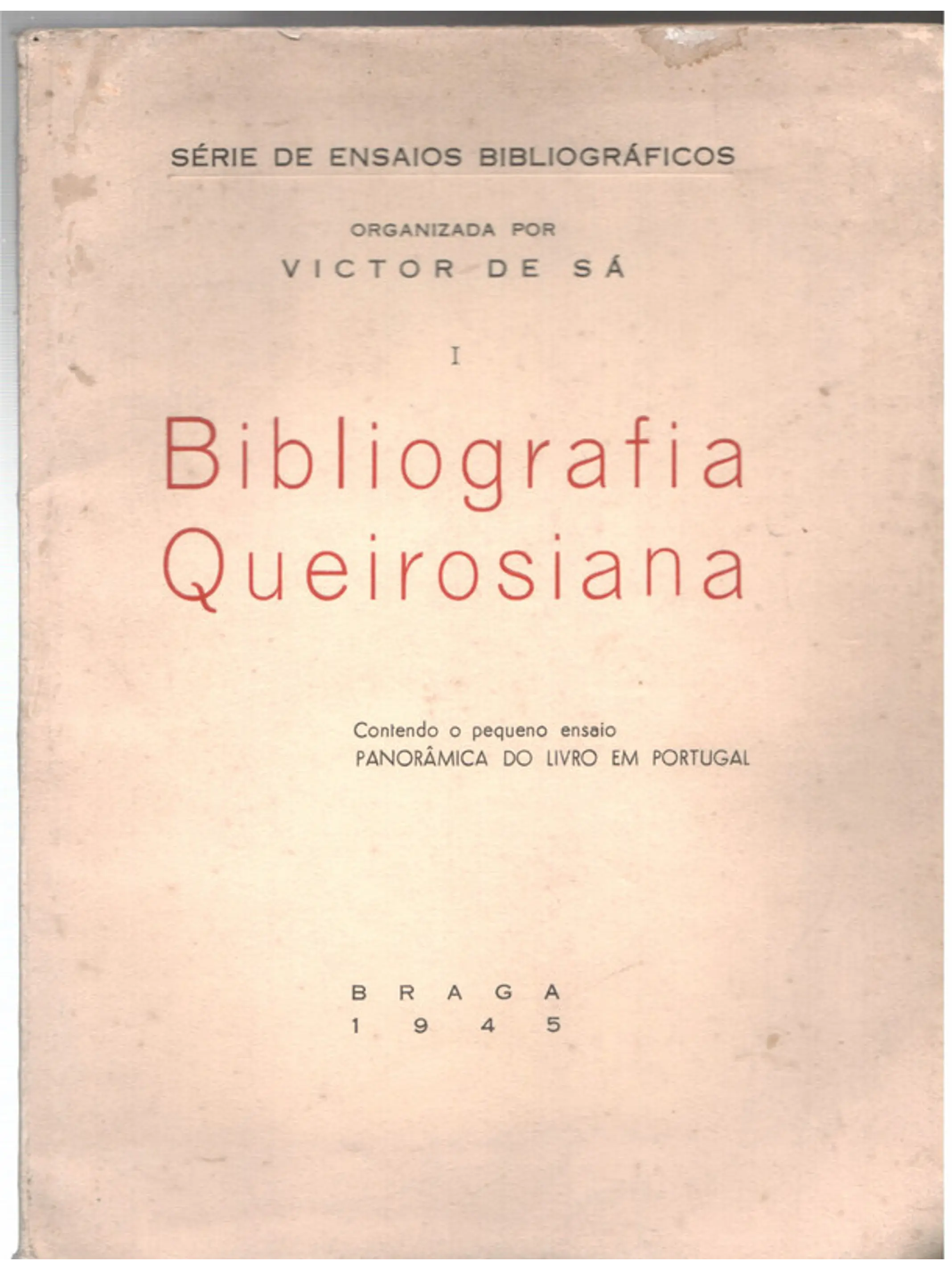 Bibliografia queirosiana 1
