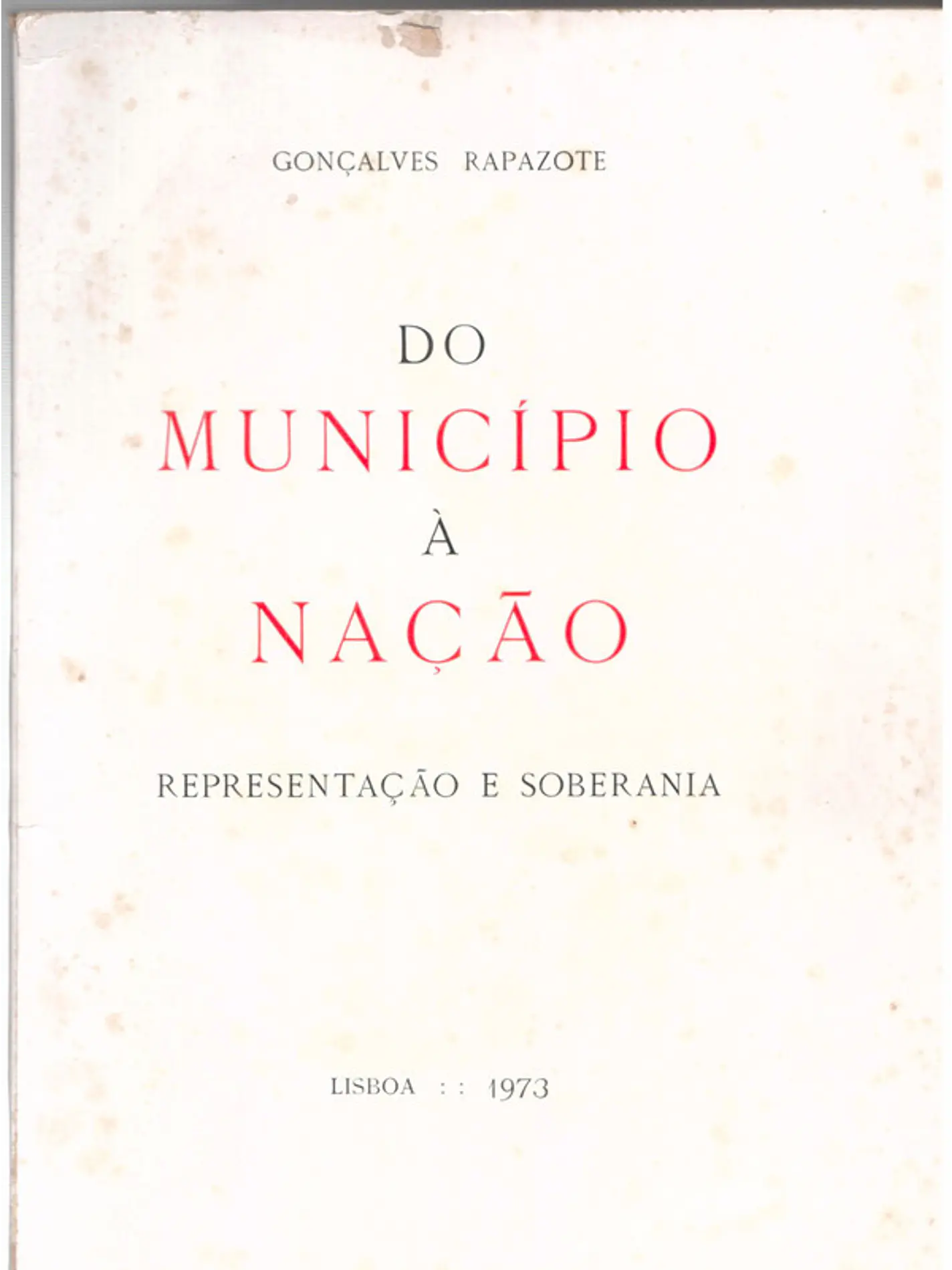 Do município a nação representação e soberania 1
