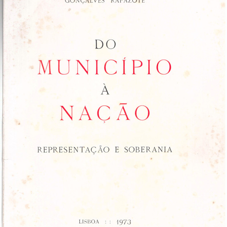 Do município a nação representação e soberania 1