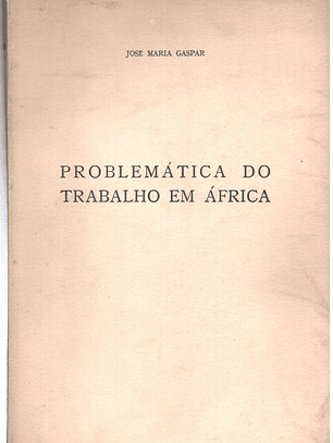 Problemática do trabalho em África