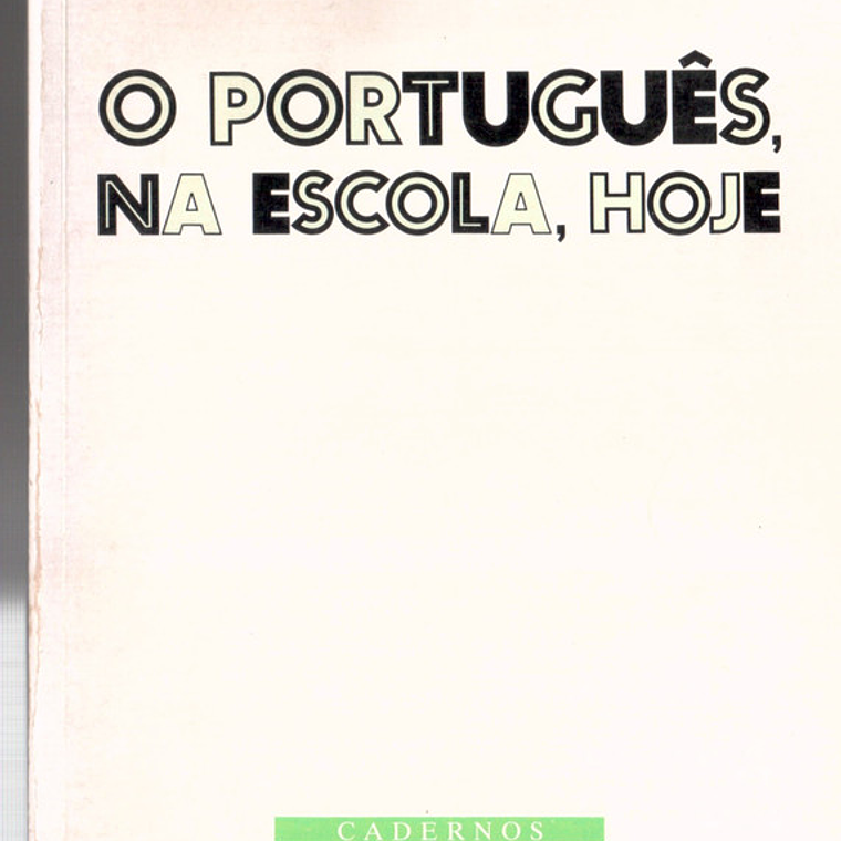 O português na escola hoje 1