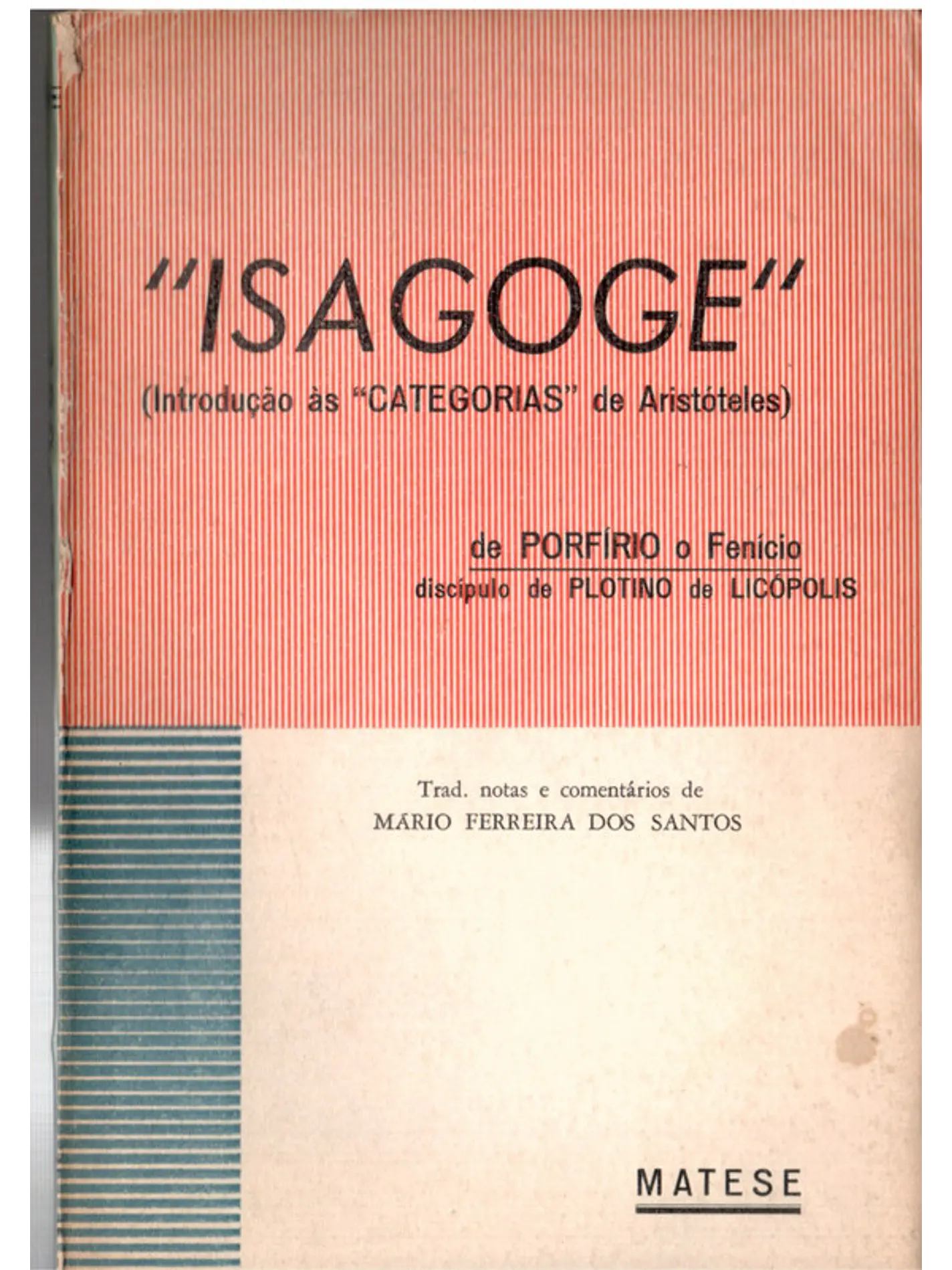 Isagoge - Introdução às categorias de Aristóteles 1
