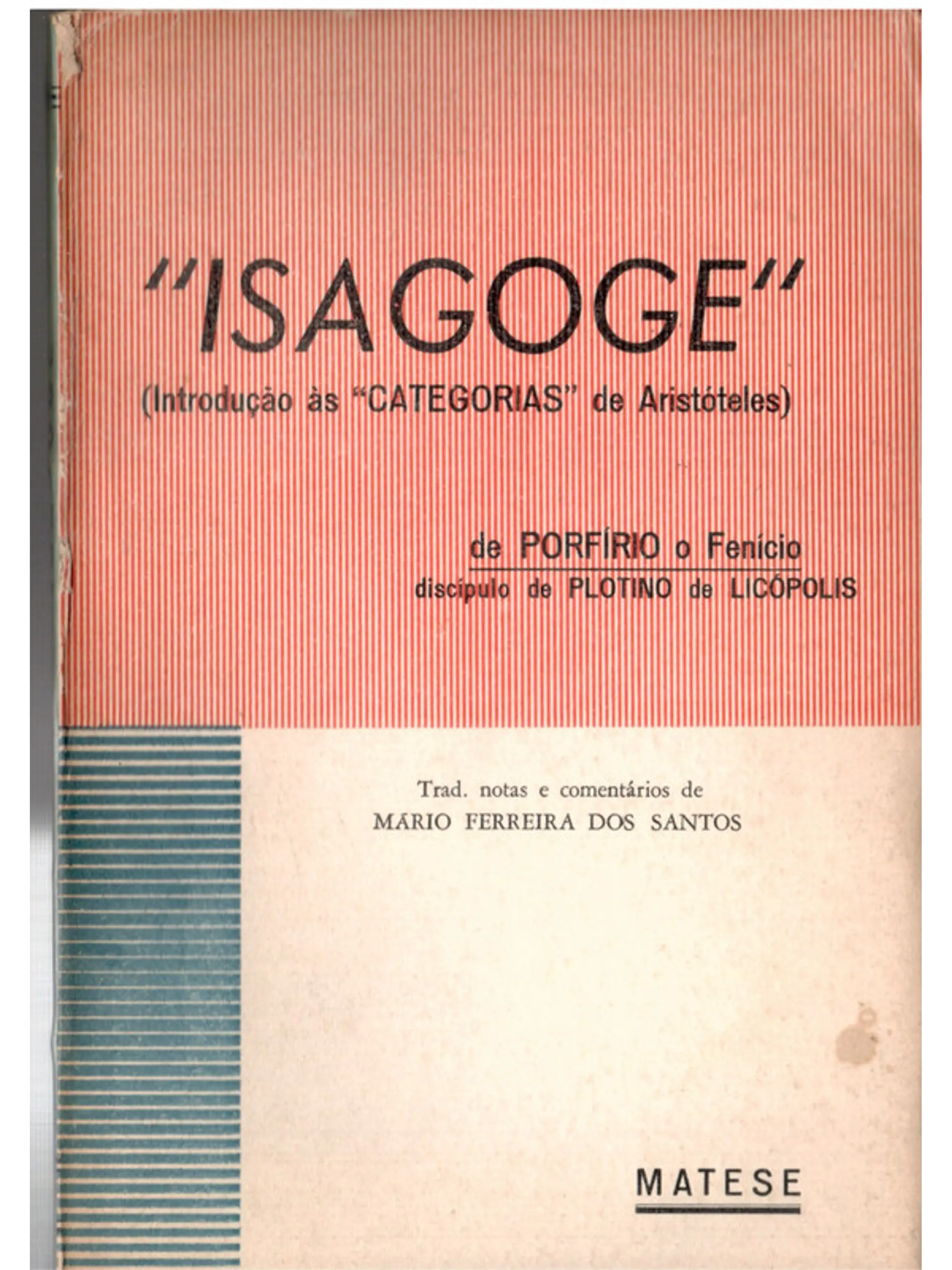 Isagoge - Introdução às categorias de Aristóteles 1