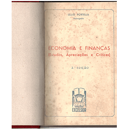 Economia e finanças estudos, apreciações e críticas