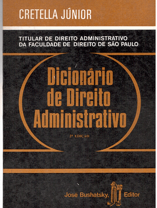 Dicionário de direito administrativo
