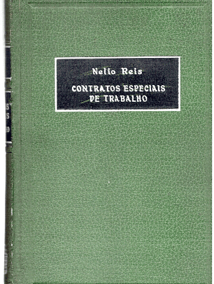 Contratos especiais de trabalho