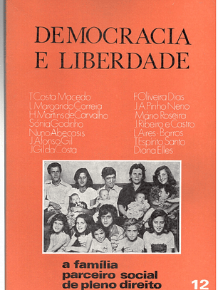 Democracia e liberdade, numero 12 - A familia parceiro social de pleno direito