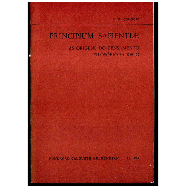 Principium Sapientiae, As origens do pensamento filosófico grego