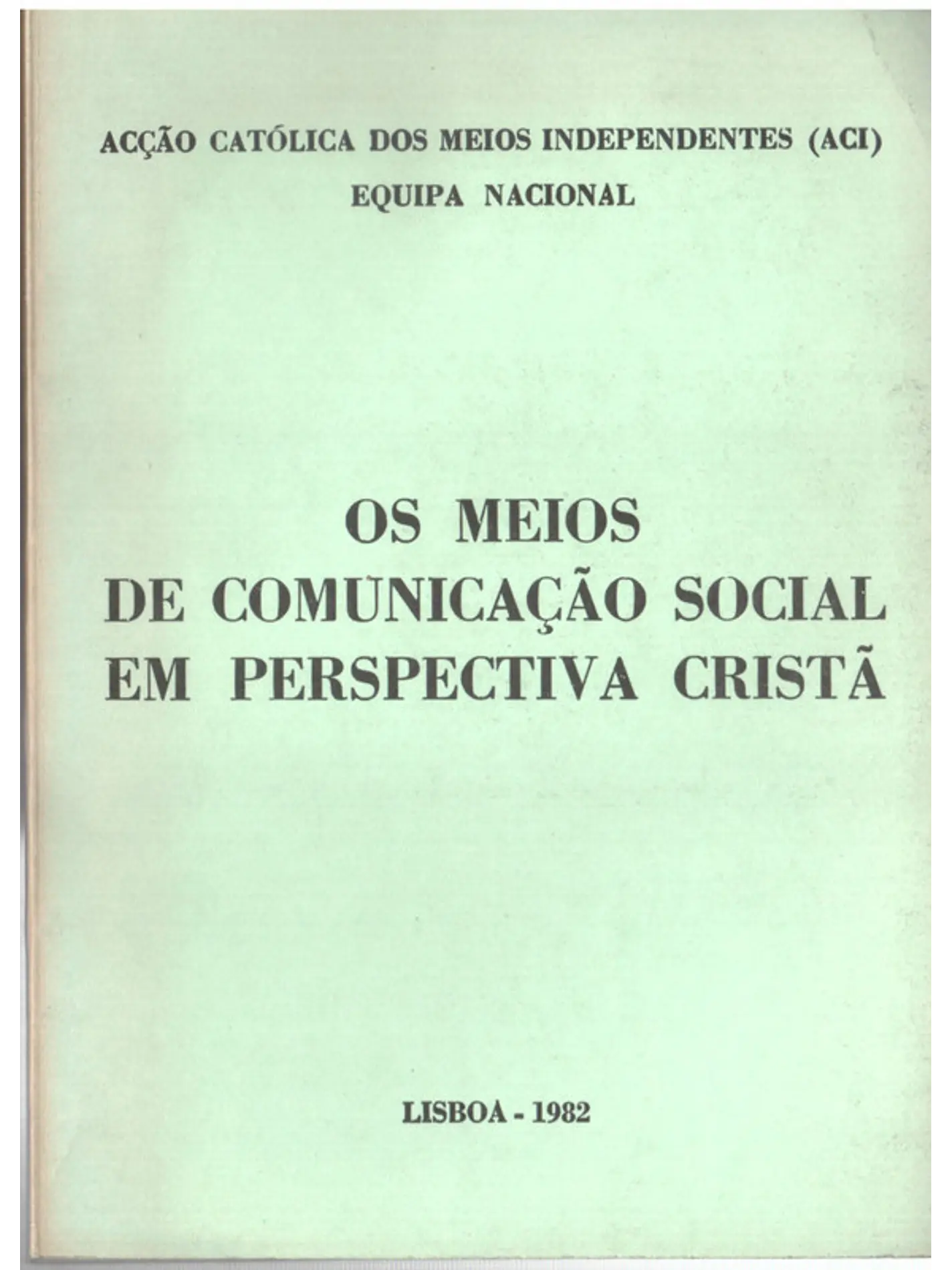 Os meios de comunicação social em perspetiva cristã 1