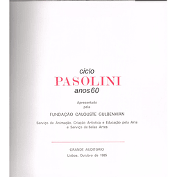 Ciclo Pasolini anos 60