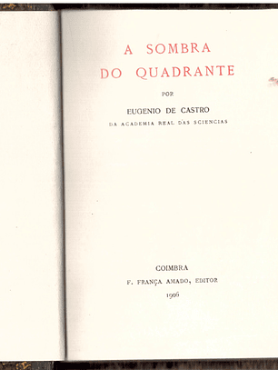 A sombra do quadrante