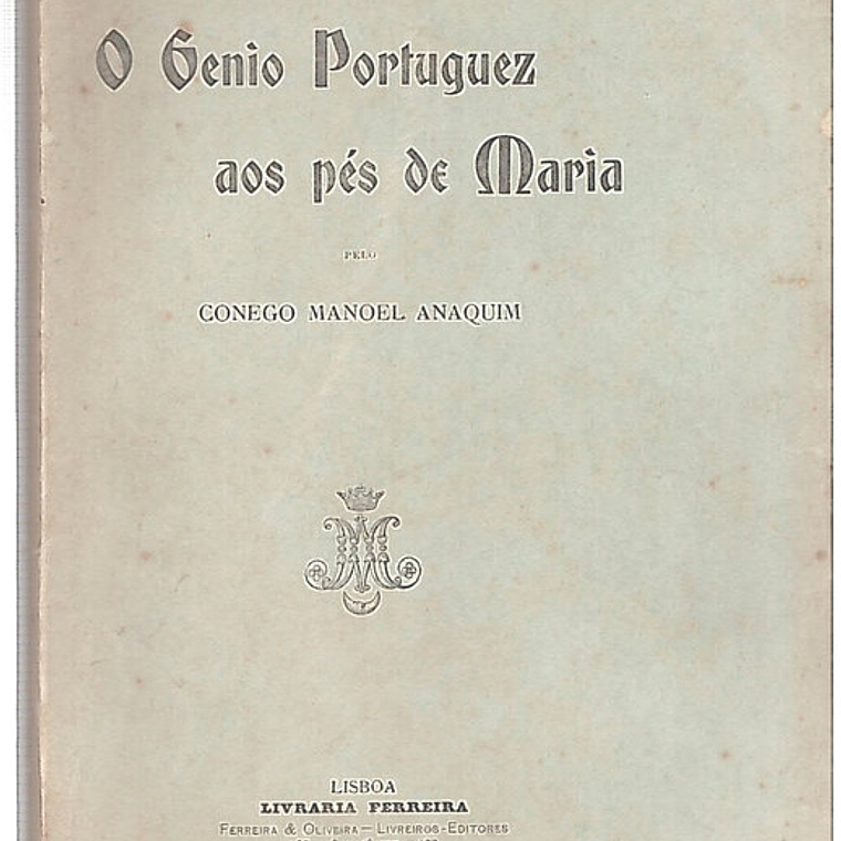 O genio portuguez aos pés de Maria 1