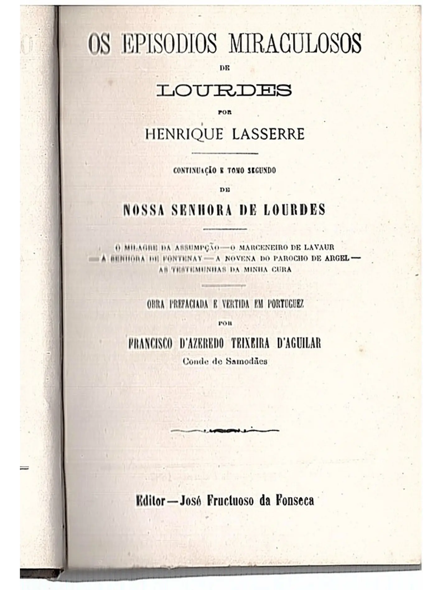Os episodios miraculosos de Lourdes 1