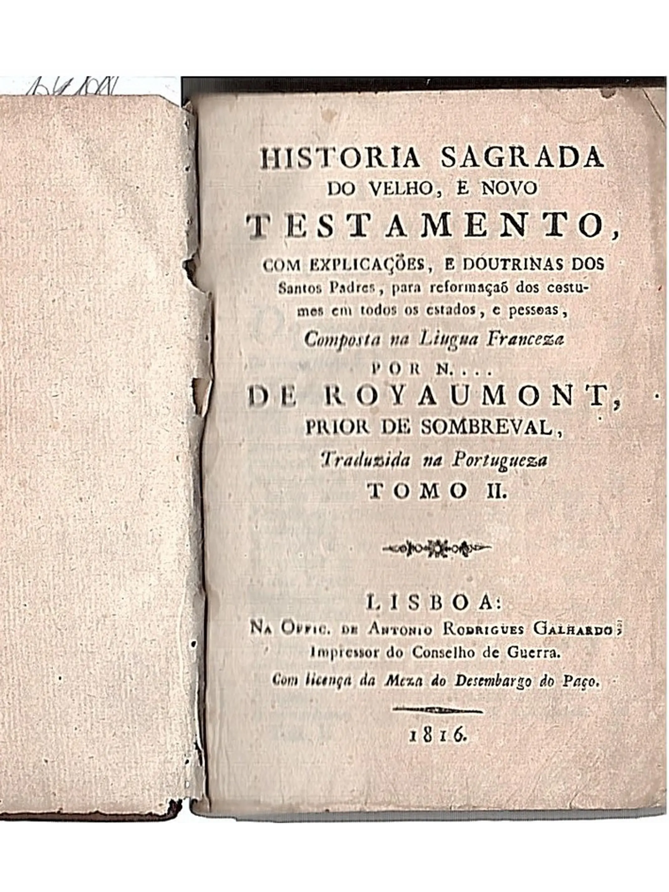 História sagrada do velho, e novo testamento 1