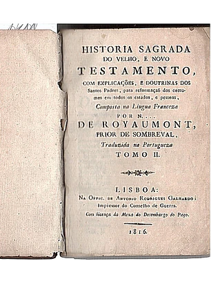 História sagrada do velho, e novo testamento