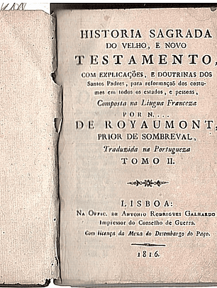 História sagrada do velho, e novo testamento