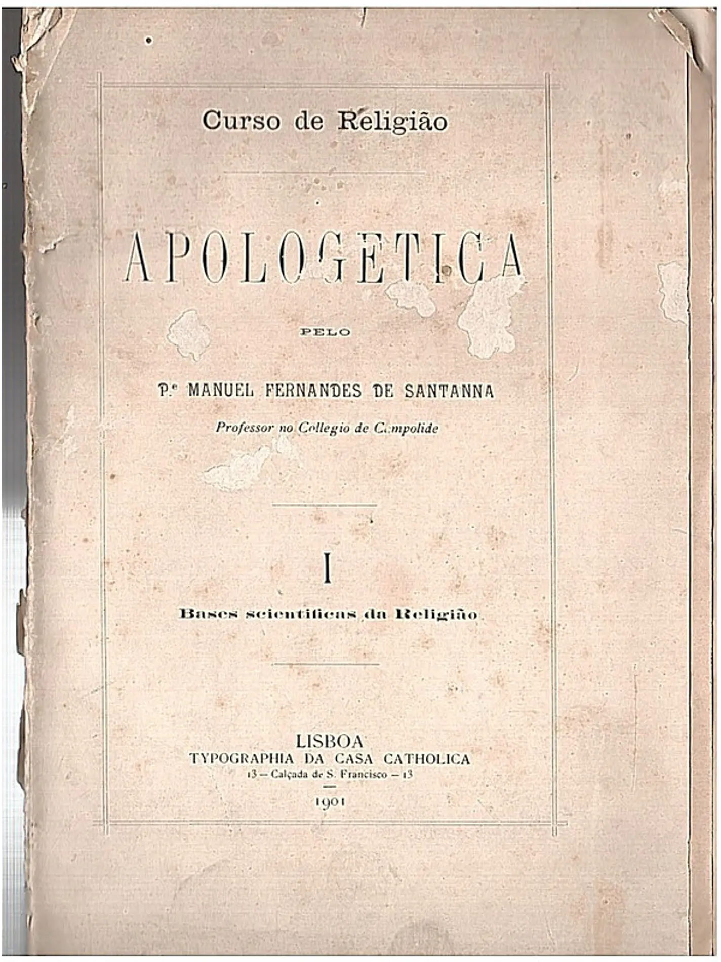Curso de religião Apologética 1