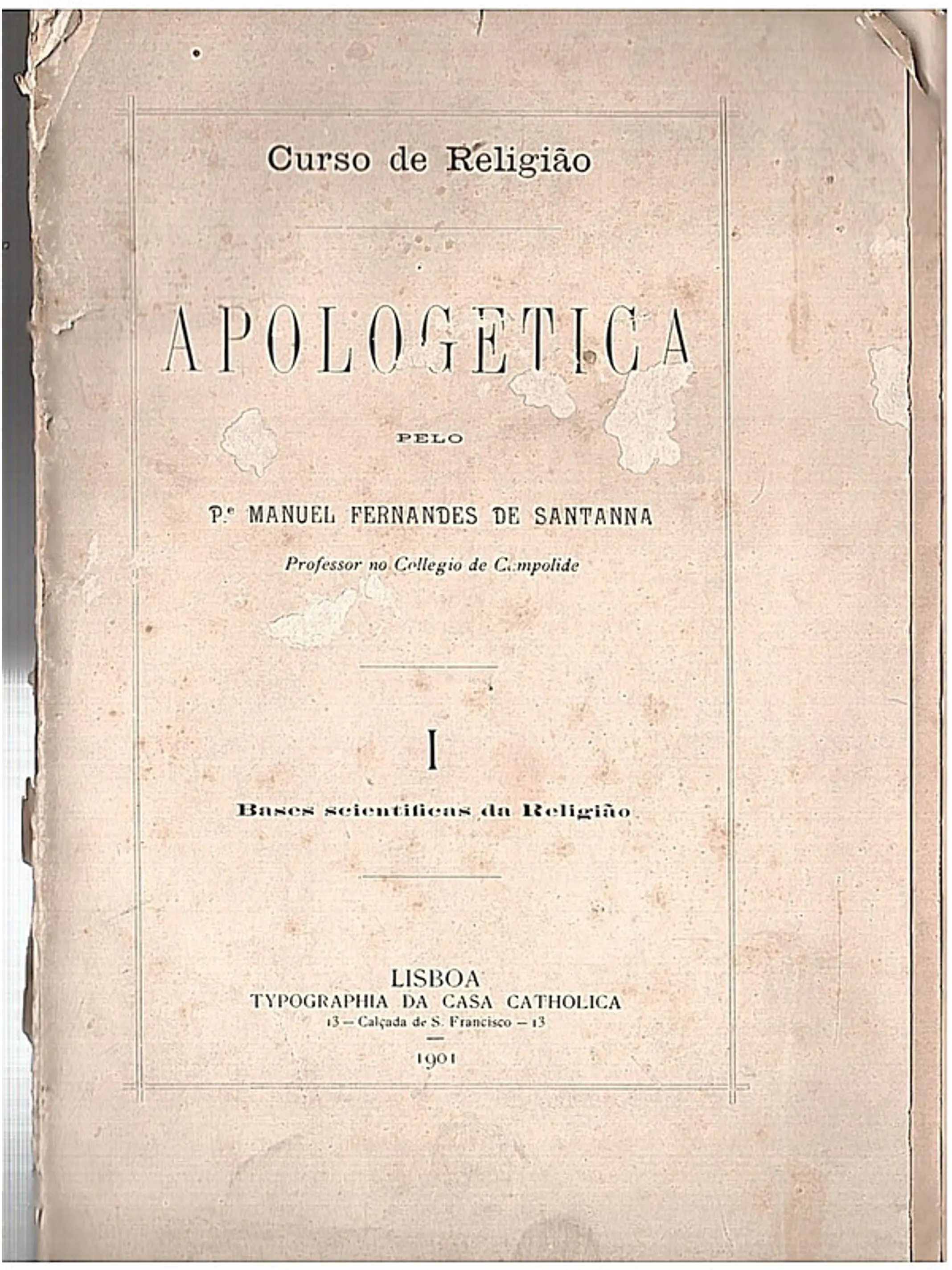 Curso de religião Apologética 1
