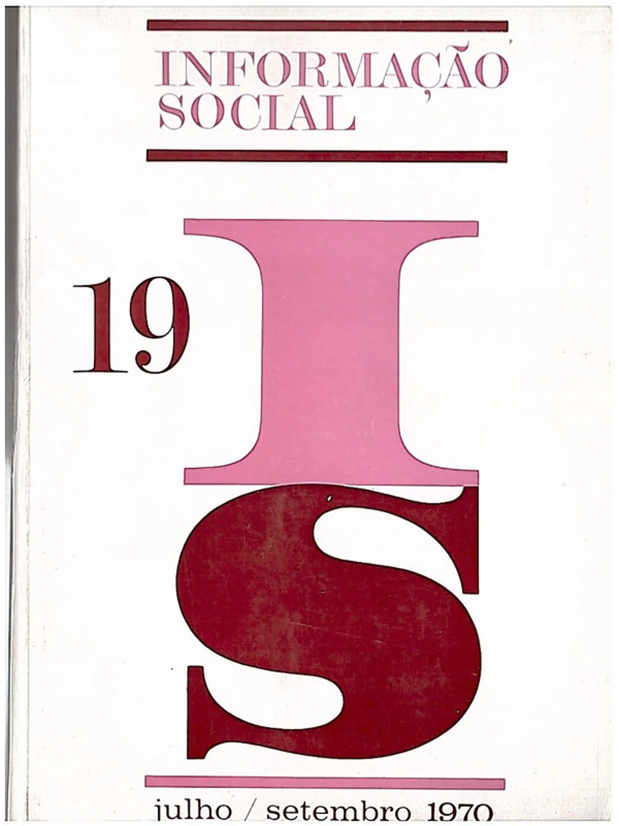 Publicação sobre Informação social set 1970 1
