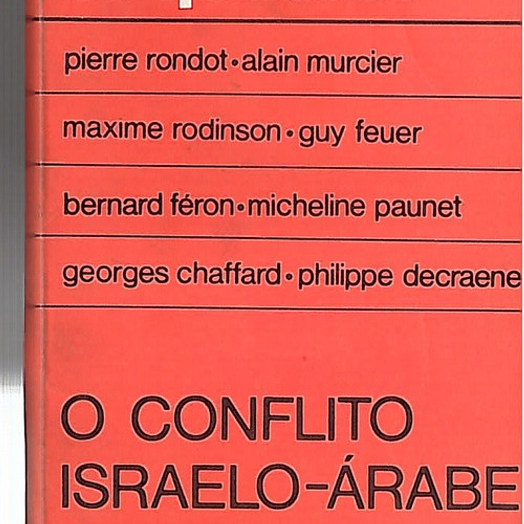 O conflito israelo-árabe 1