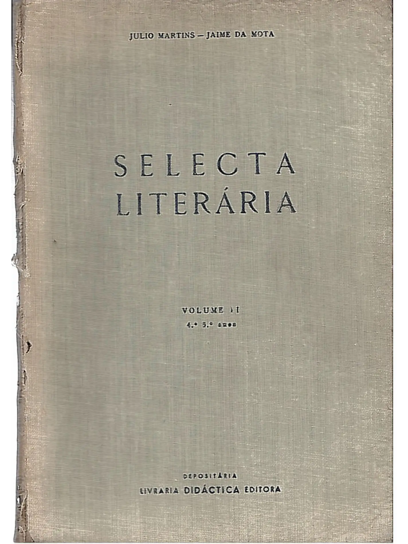 Selecta literária - Volume 2 (4º e 5º anos) 1