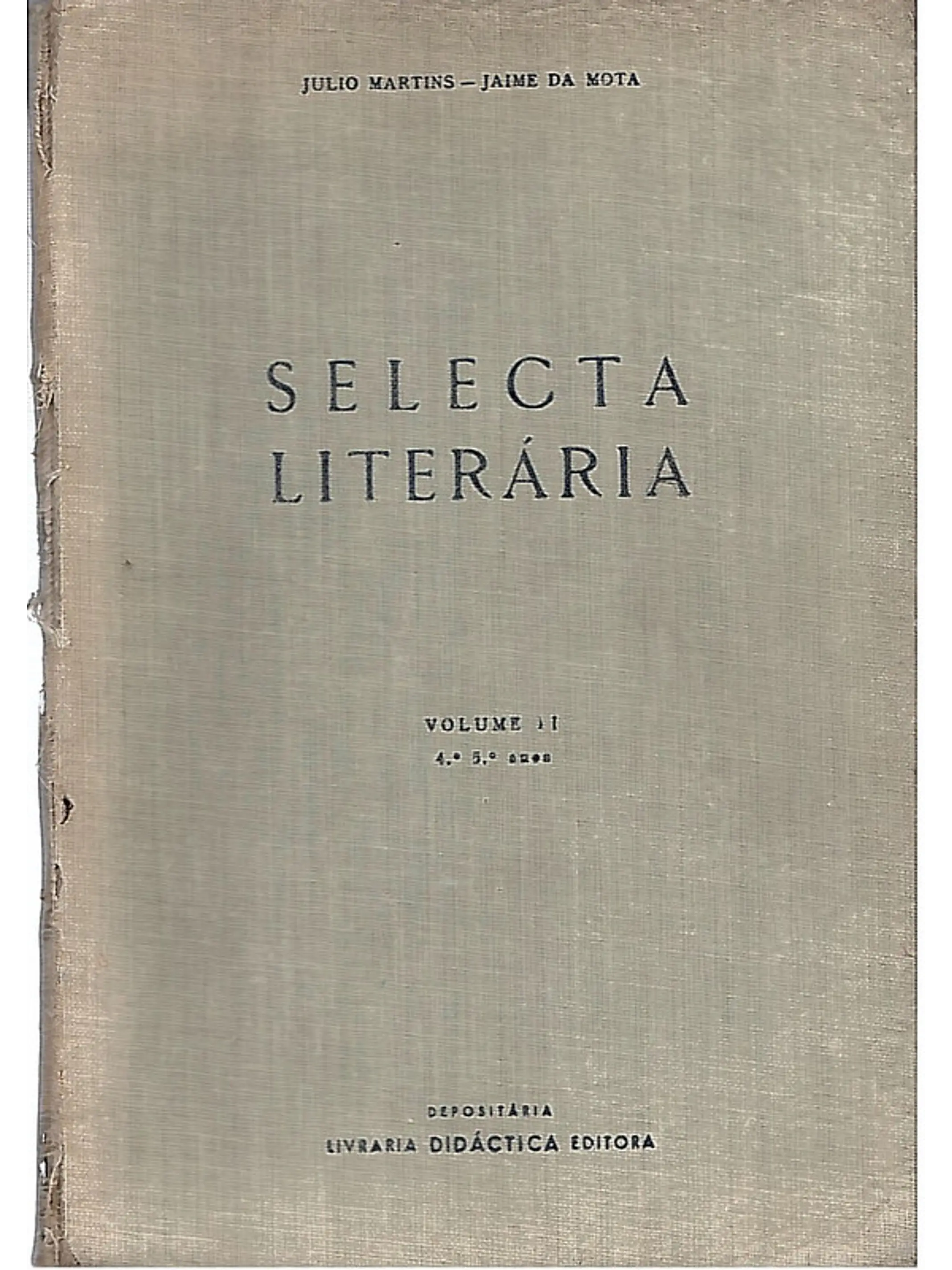 Selecta literária - Volume 2 (4º e 5º anos) 1