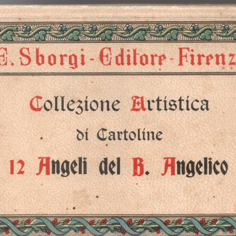 Postais ilustrados - 12 Anjos do Beato angélico 1