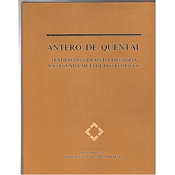 Tendências gerais da filosofia na segunda metade do século XIX